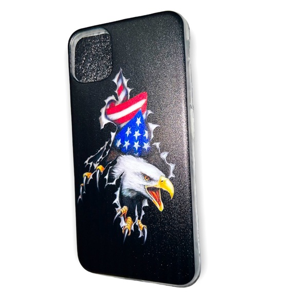 iPhone 11 Case (6.1 in), American Flag Eagle Pattern - Picture 1 of 1
